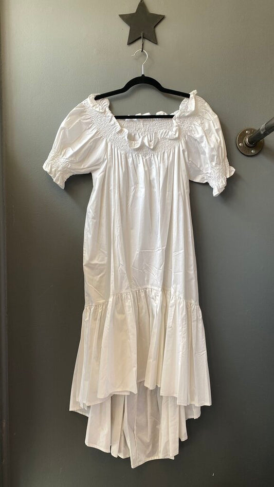 Ruffle Off the Shoulder Maxi Dress