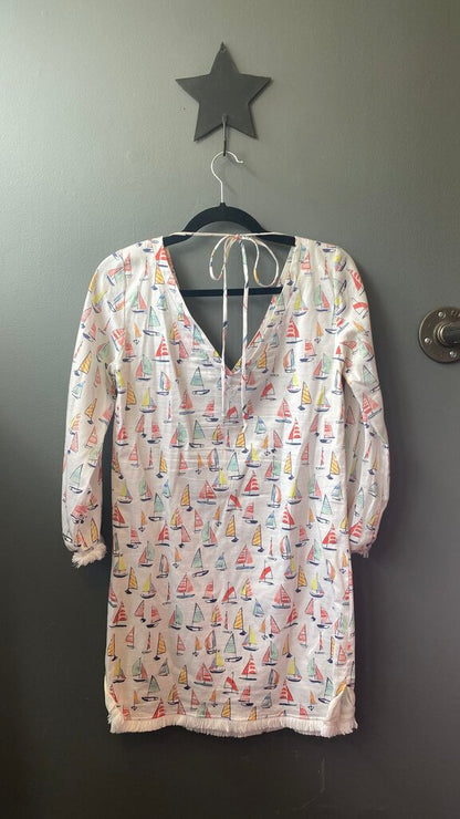Sailboat Double V Coverup Dress