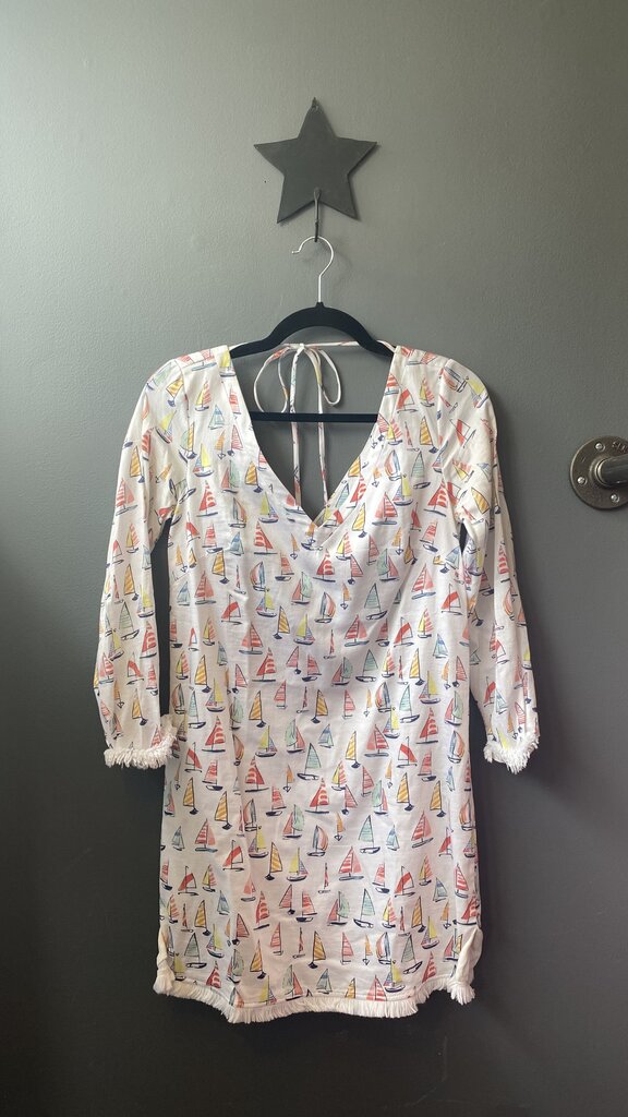 Sailboat Double V Coverup Dress