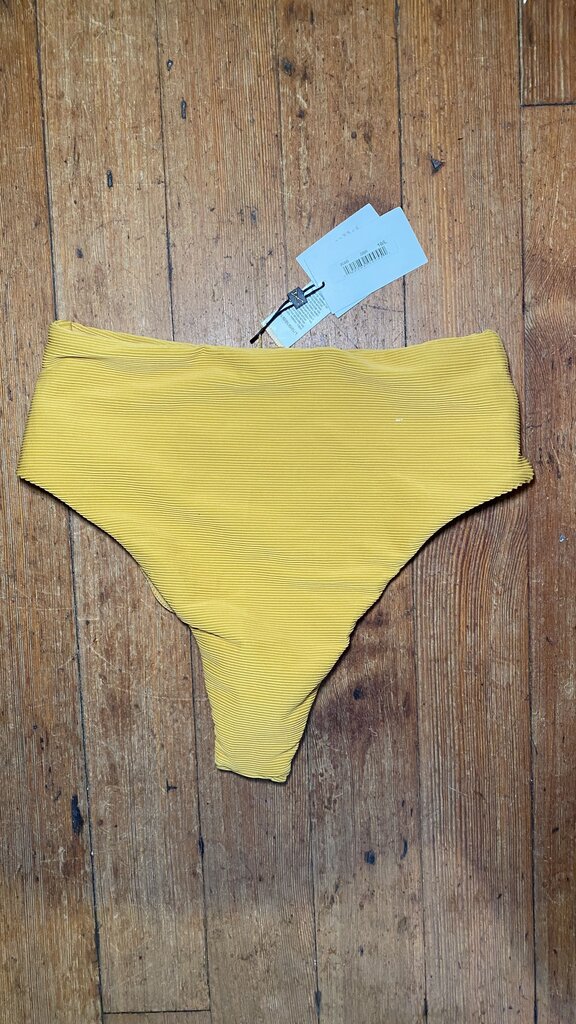 Ribbed High Rise Bikini Bottom