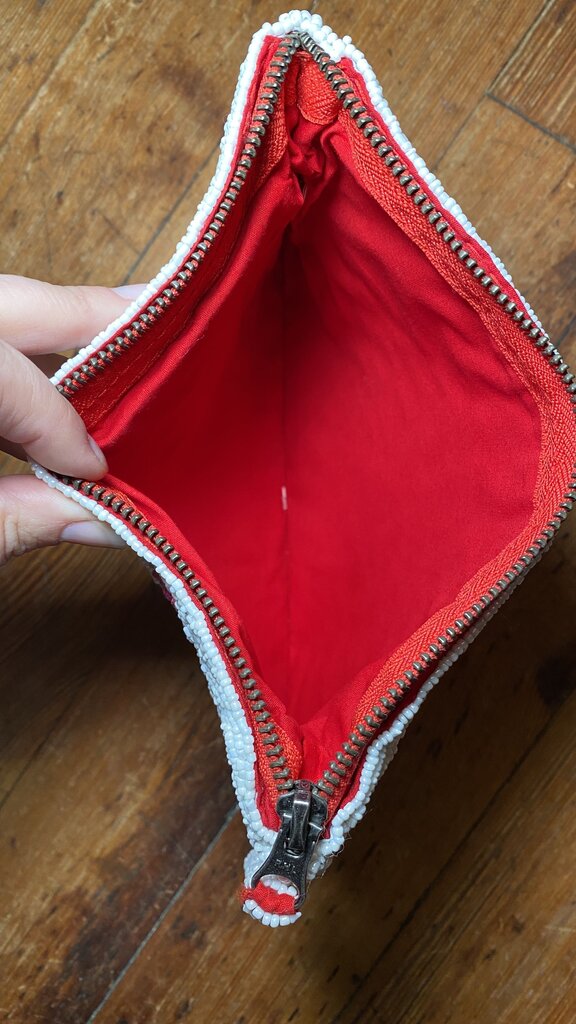 Somewhere Rainbow Beaded Clutch