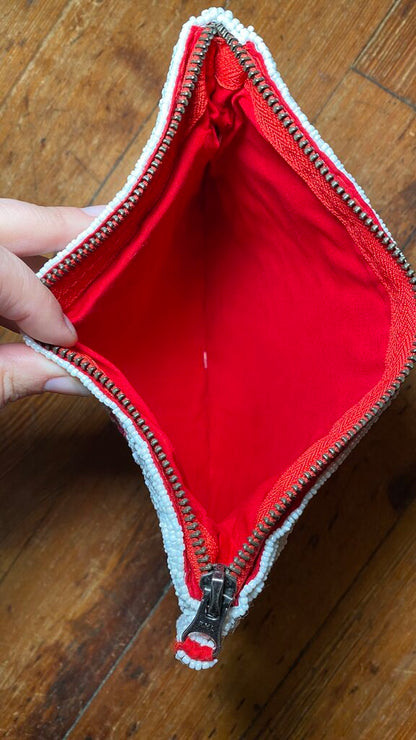 Somewhere Rainbow Beaded Clutch