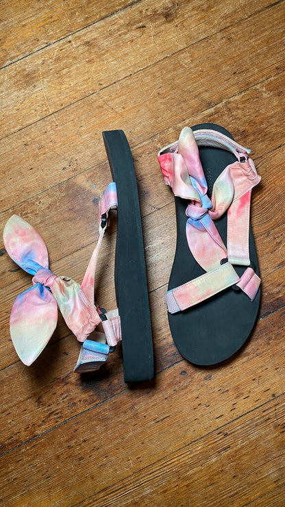 Tie Dye Velcro Sandals