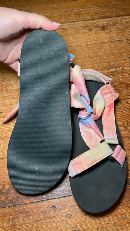 Tie Dye Velcro Sandals