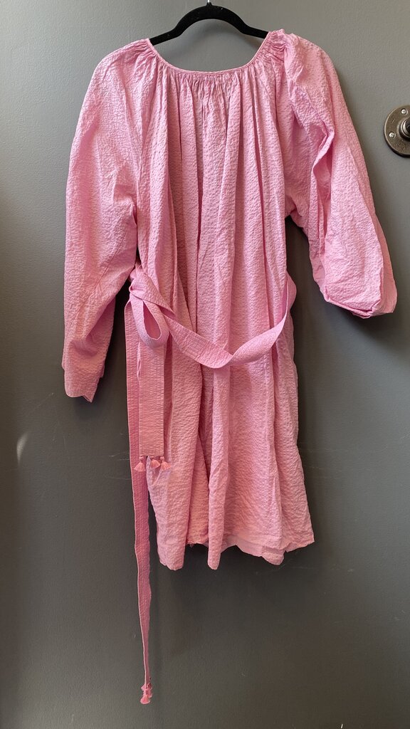 Cotton Tassel Belted Dress