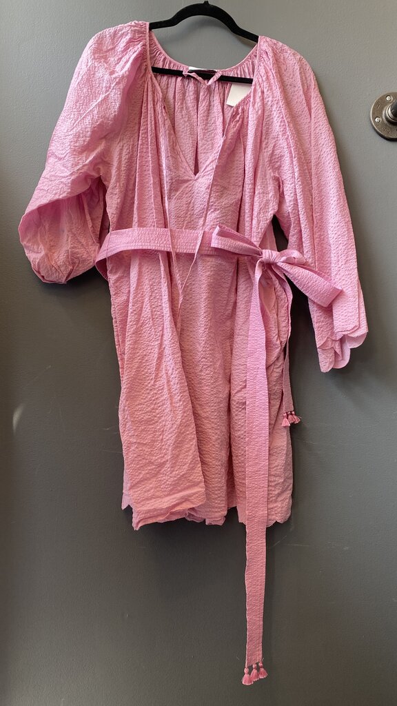 Cotton Tassel Belted Dress