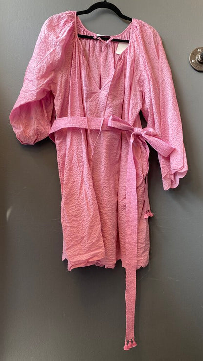 Cotton Tassel Belted Dress