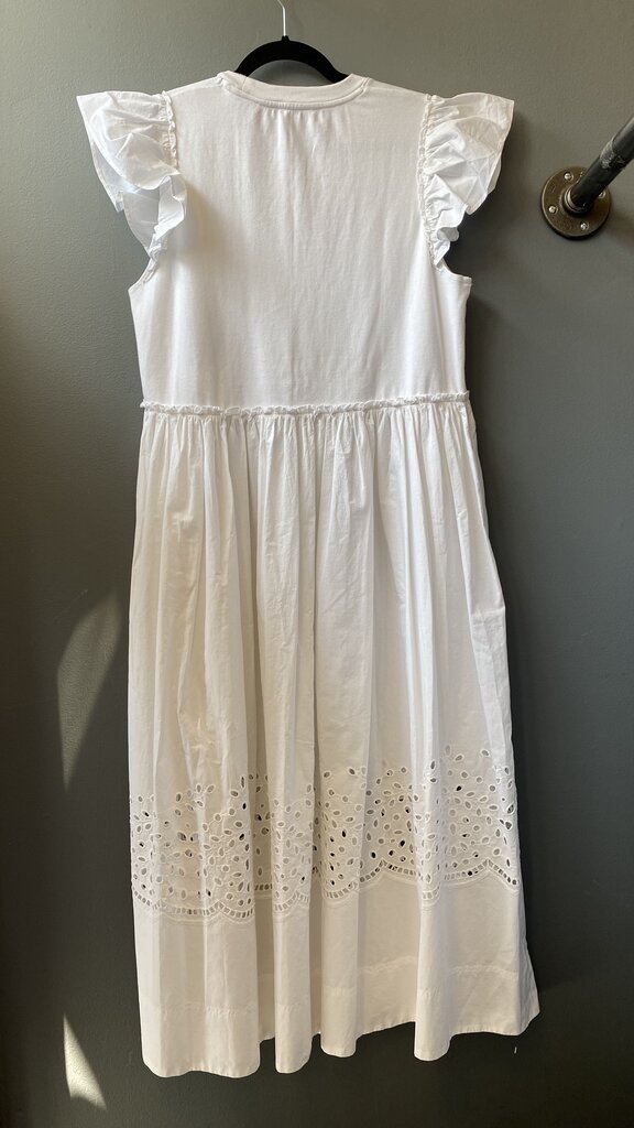 Eyelet Hem Maxi Dress