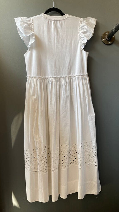 Eyelet Hem Maxi Dress