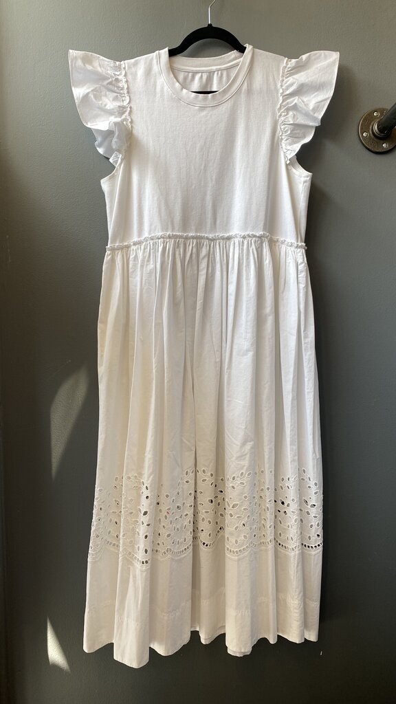 Eyelet Hem Maxi Dress