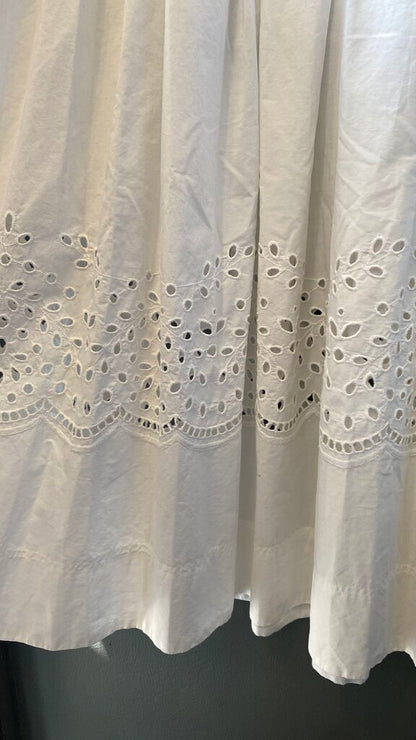 Eyelet Hem Maxi Dress