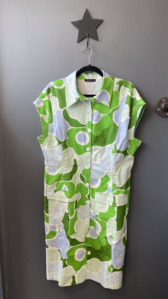 Linen Cotton Cap Sleeve Sheath Dress