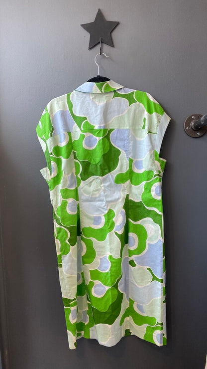 Linen Cotton Cap Sleeve Sheath Dress