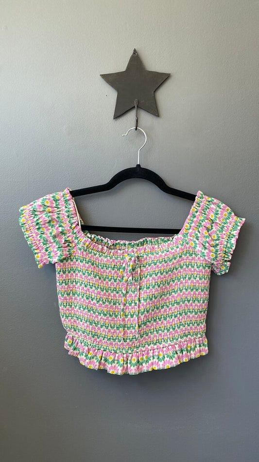 Smocked Crop Top