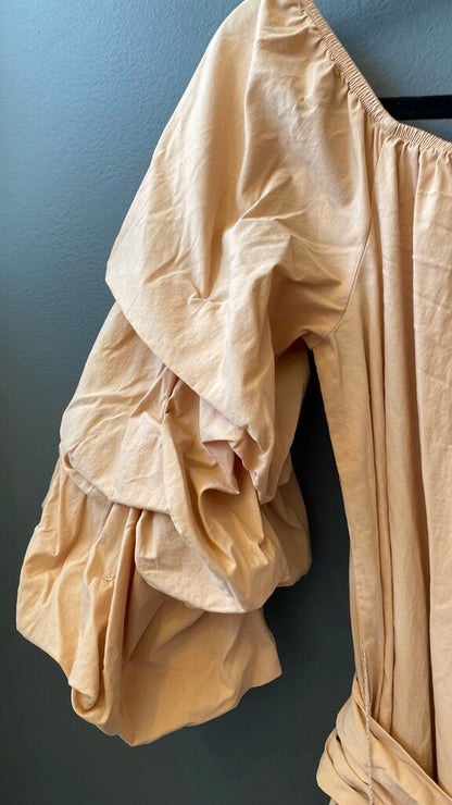 Puff Sleeve Midi Dress