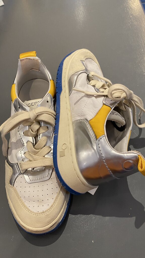 Leather Colorblock Sneakers