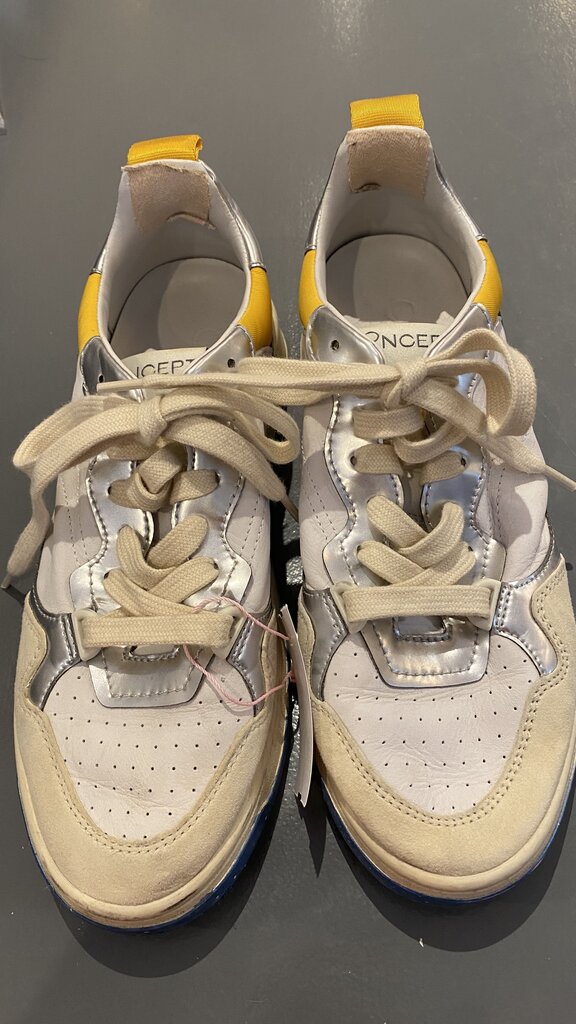 Leather Colorblock Sneakers