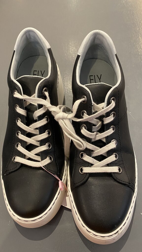 Leather Wedge Sneakers