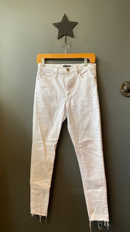 High Rise Skinny White Jeans