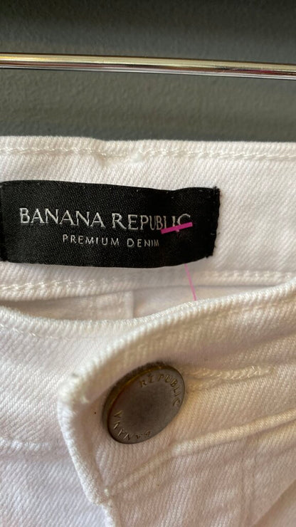 High Rise Skinny White Jeans