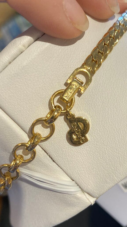 Vintage Pearl Gold Choker Necklace