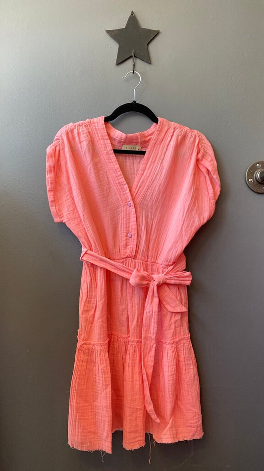 Gauze Fit Flare Mini Dress