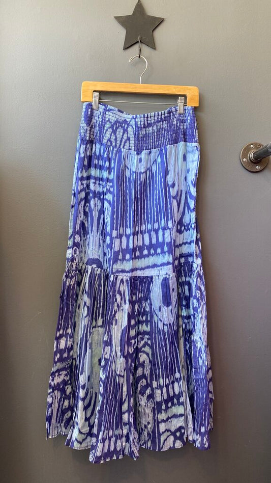Ikat Pull On Maxi Skirt