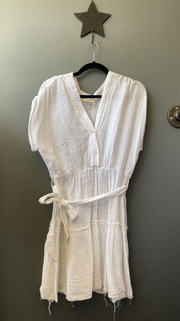 Gauze Fit Flare Mini Dress
