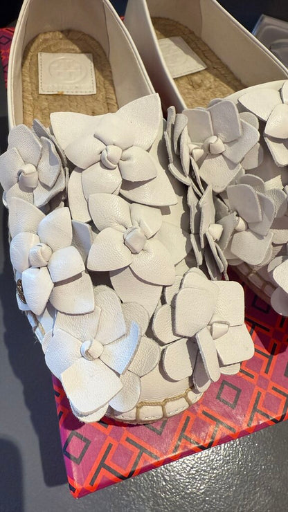 3D Flower Espadrille Flats