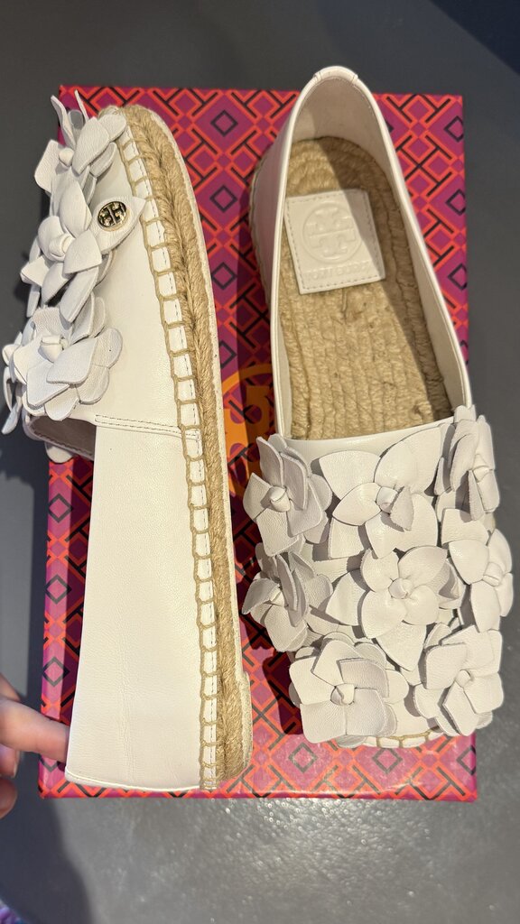 3D Flower Espadrille Flats