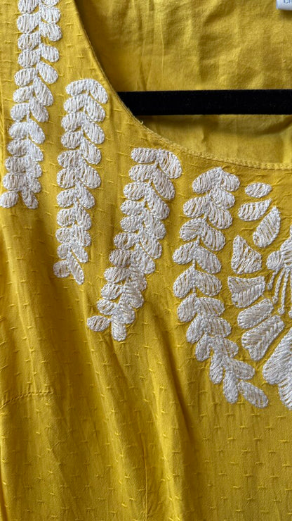 Embrodiered Swiss Dot Dress