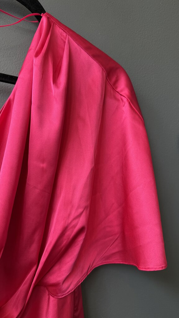 Satin One Shoulder Mini Dress