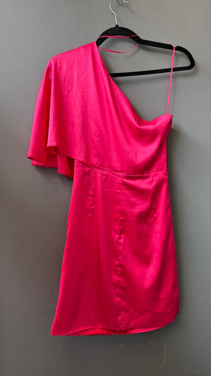 Satin One Shoulder Mini Dress