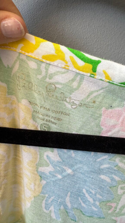 Floral Henley TShirt Dress