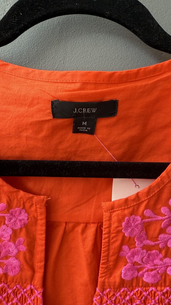 Embroidered Poplin Dress