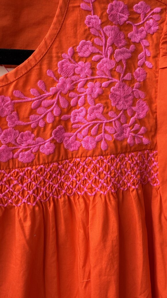 Embroidered Poplin Dress