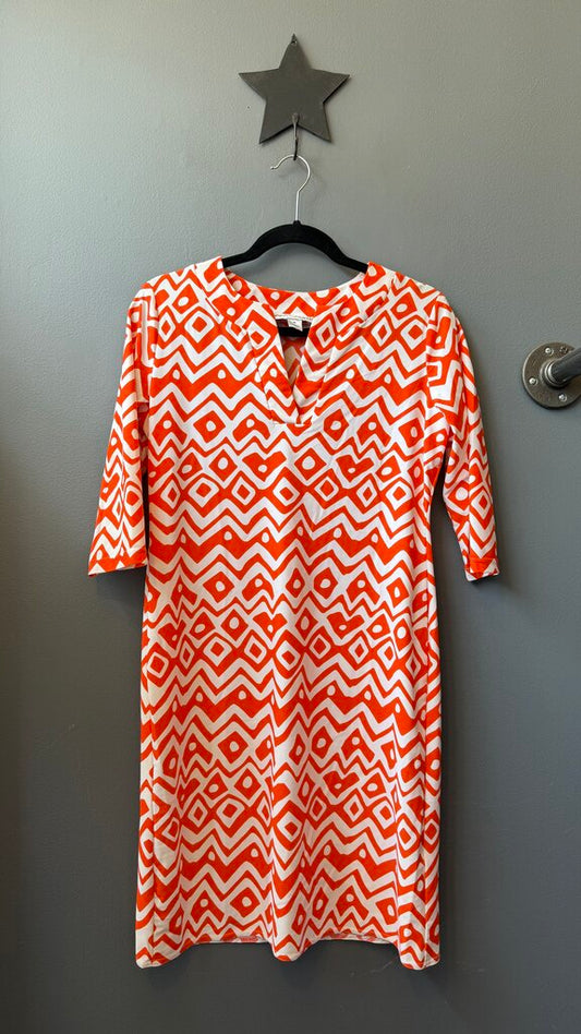 Notch Neck Stretch Shift Dress