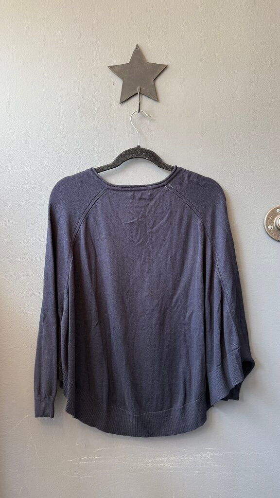 Cotton Cashmere Poncho Sweater