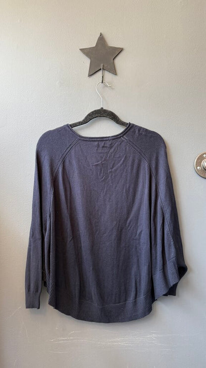 Cotton Cashmere Poncho Sweater