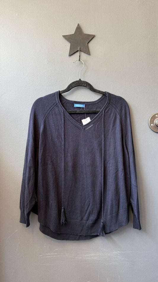 Cotton Cashmere Poncho Sweater