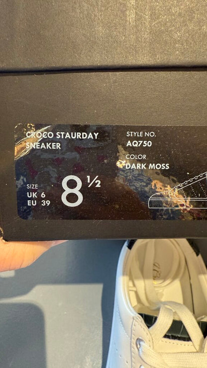 Leather Croco Sneakers