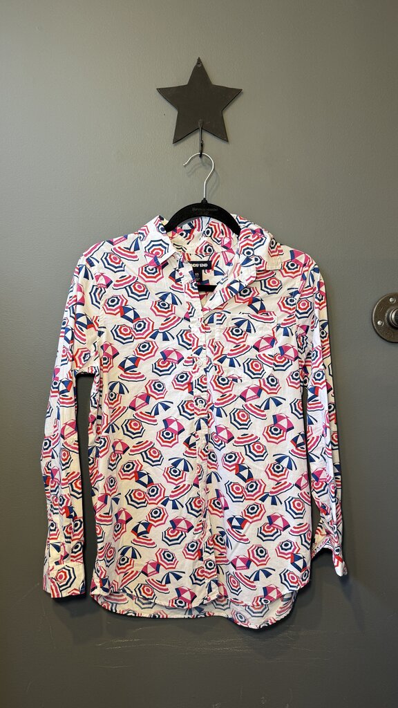 Beach Umbrella Button Up Top