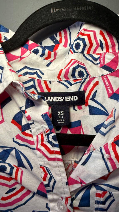 Beach Umbrella Button Up Top