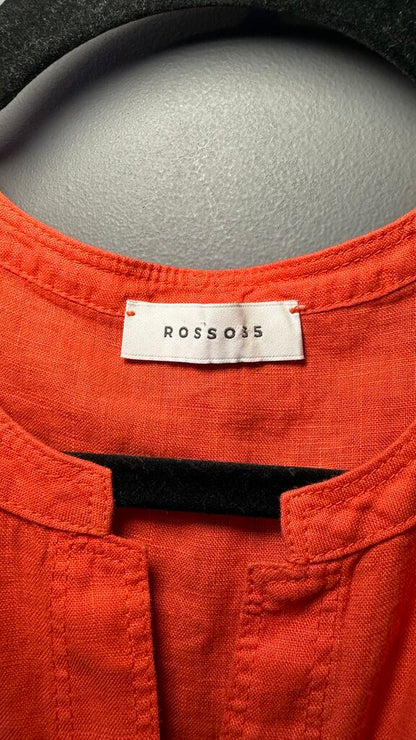 Linen Ruffle Tank Shirtdress