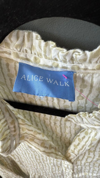 Linen Tiered Long Sleeve Midi Dress