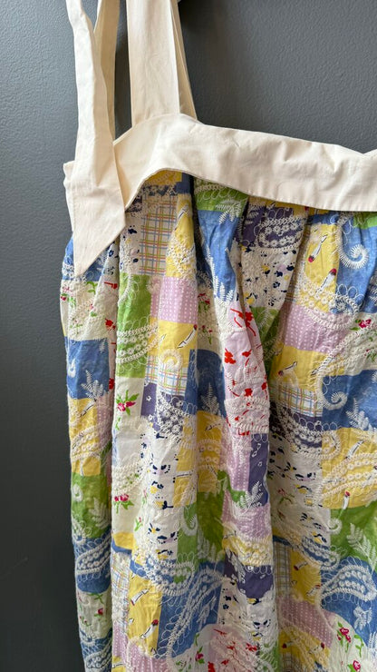 Patchwork Embroidered Midi Dress