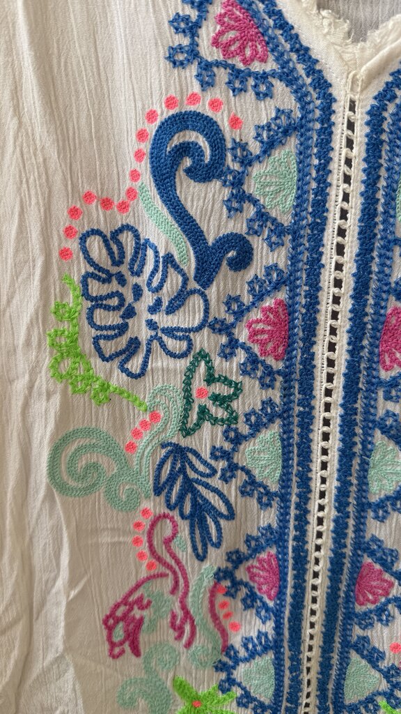 Embroidered Coverup Dress