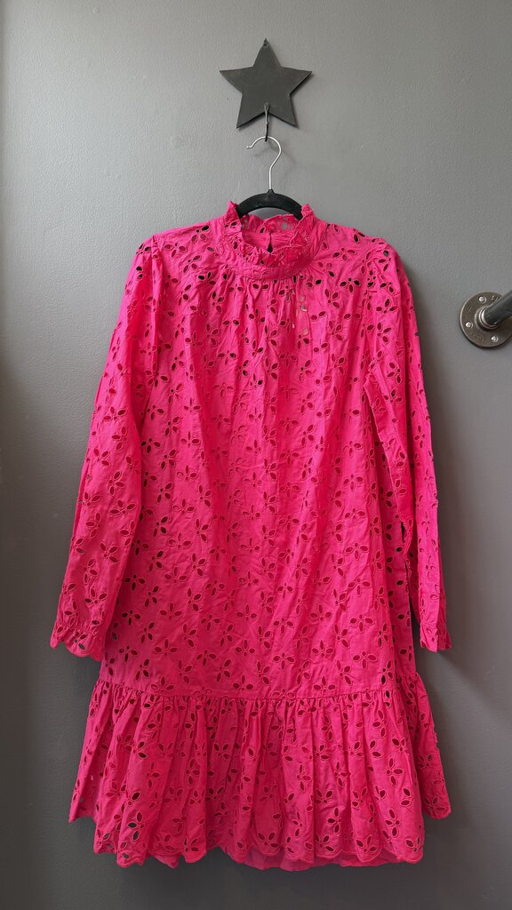 Tall Eyelet High Neck Dress