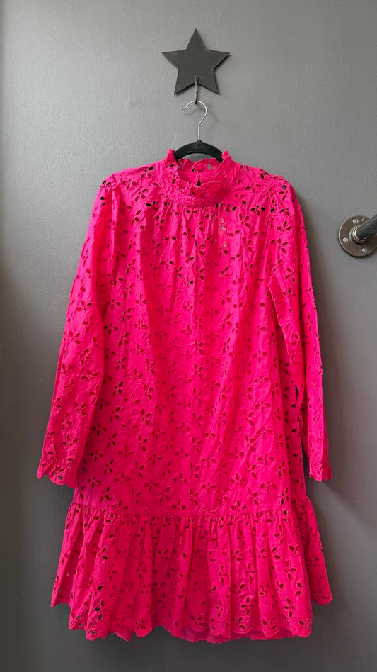 Tall Eyelet High Neck Dress