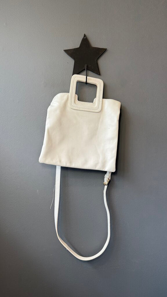 Leather Flat Crossbody Clutch Bag